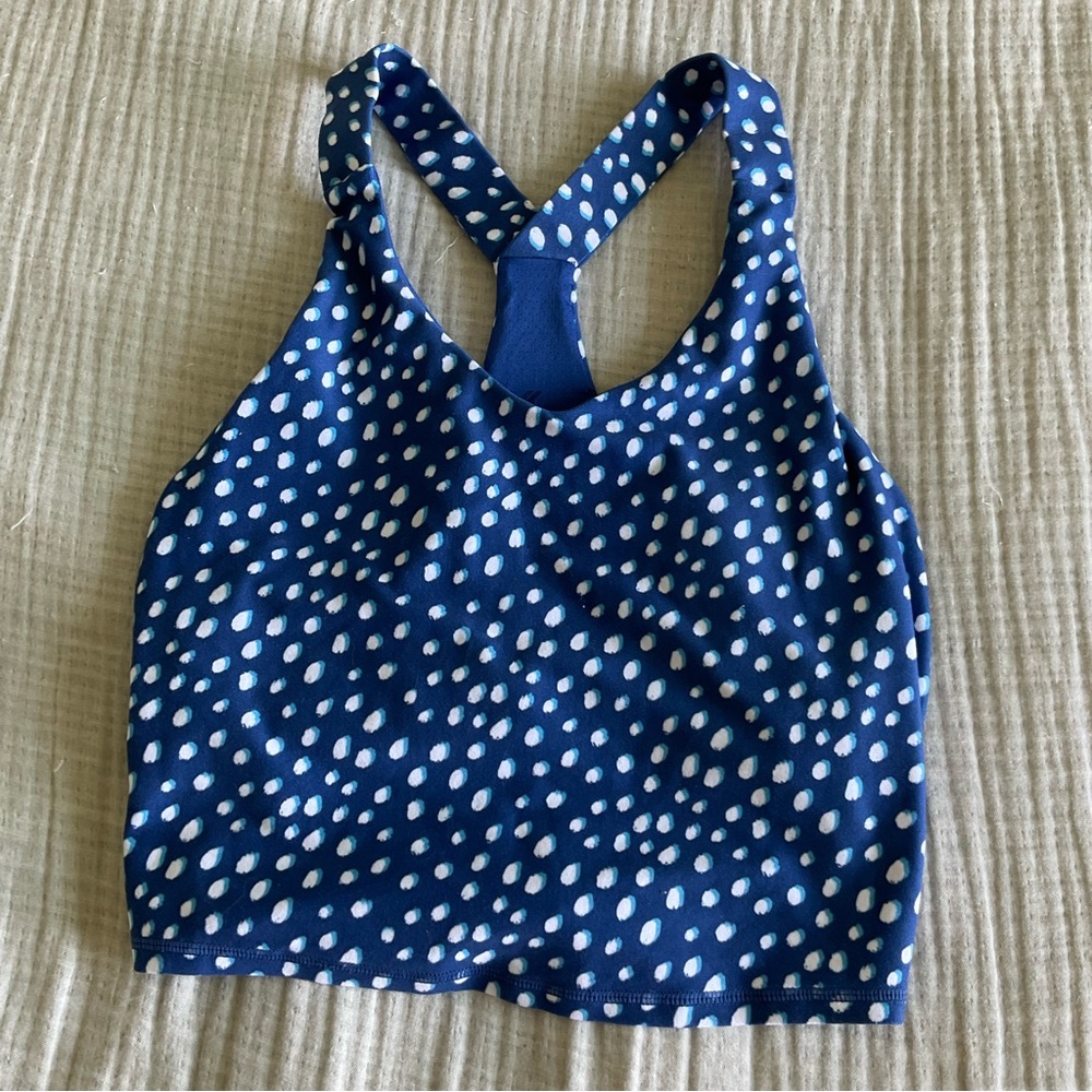Kyodan - Blue Polka Dot Sports Bra Top